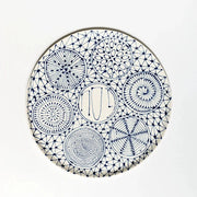 Maiyan Ben Yona - White with Blue Patterns Seder Dish by Maiyan Ben Yona - ModernTribe