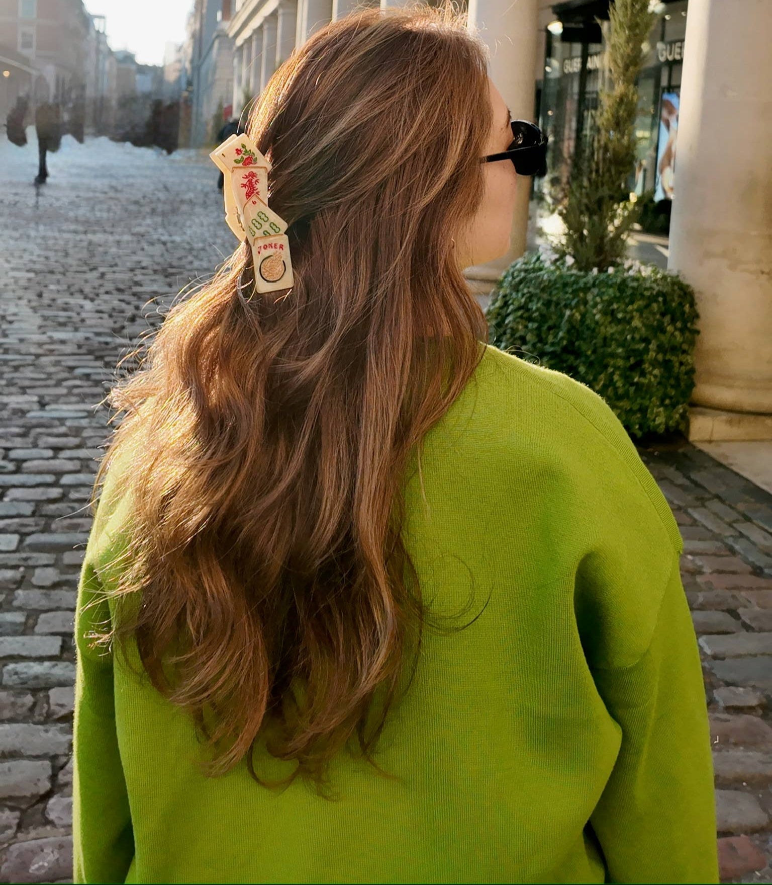 Solar Eclipse Hair Clips Mahjong Claw Clip