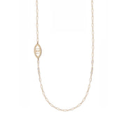 Miriam Merenfeld Jewelry Necklaces Elle Evil Eye Necklace - (Sterling Silver, Gold-Plated or Two-Tone)