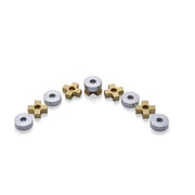 Laura Cowan Menorahs Gold Tic Tac Toe Menorah by Laura Cowan - (Choice of Color)