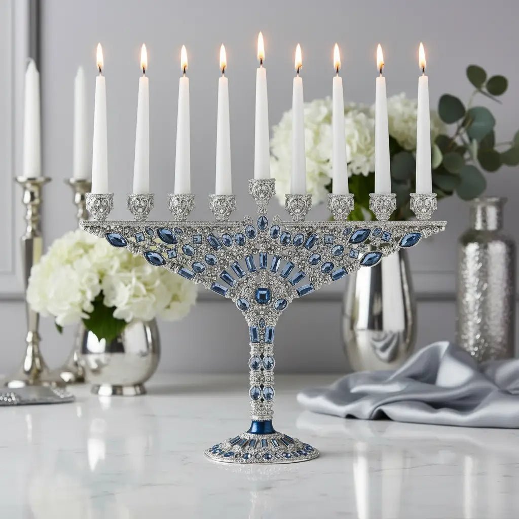 Olivia Riegel - Devorah Menorah by Olivia Riegel - Silver - ModernTribe