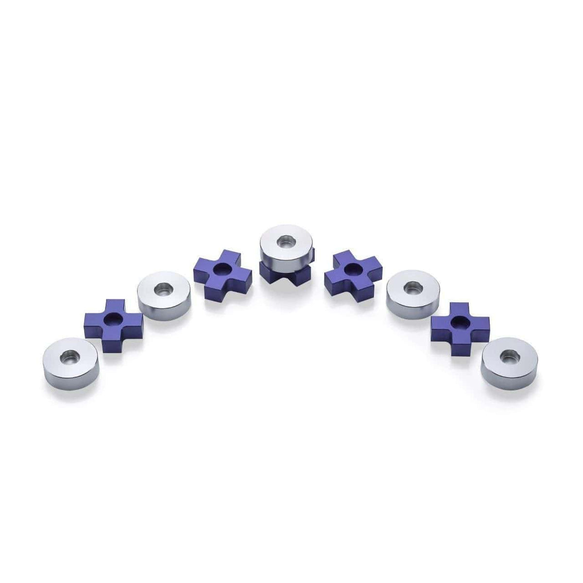 Laura Cowan Menorahs Purple Tic Tac Toe Menorah by Laura Cowan - (Choice of Color)