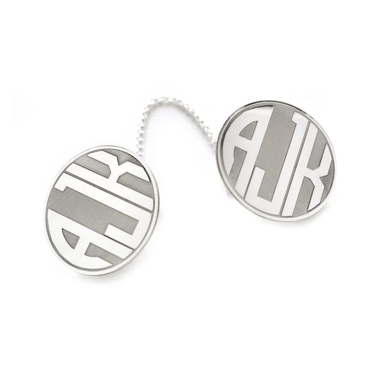 Monogram Sterling Silver Tallit Clips - Classic