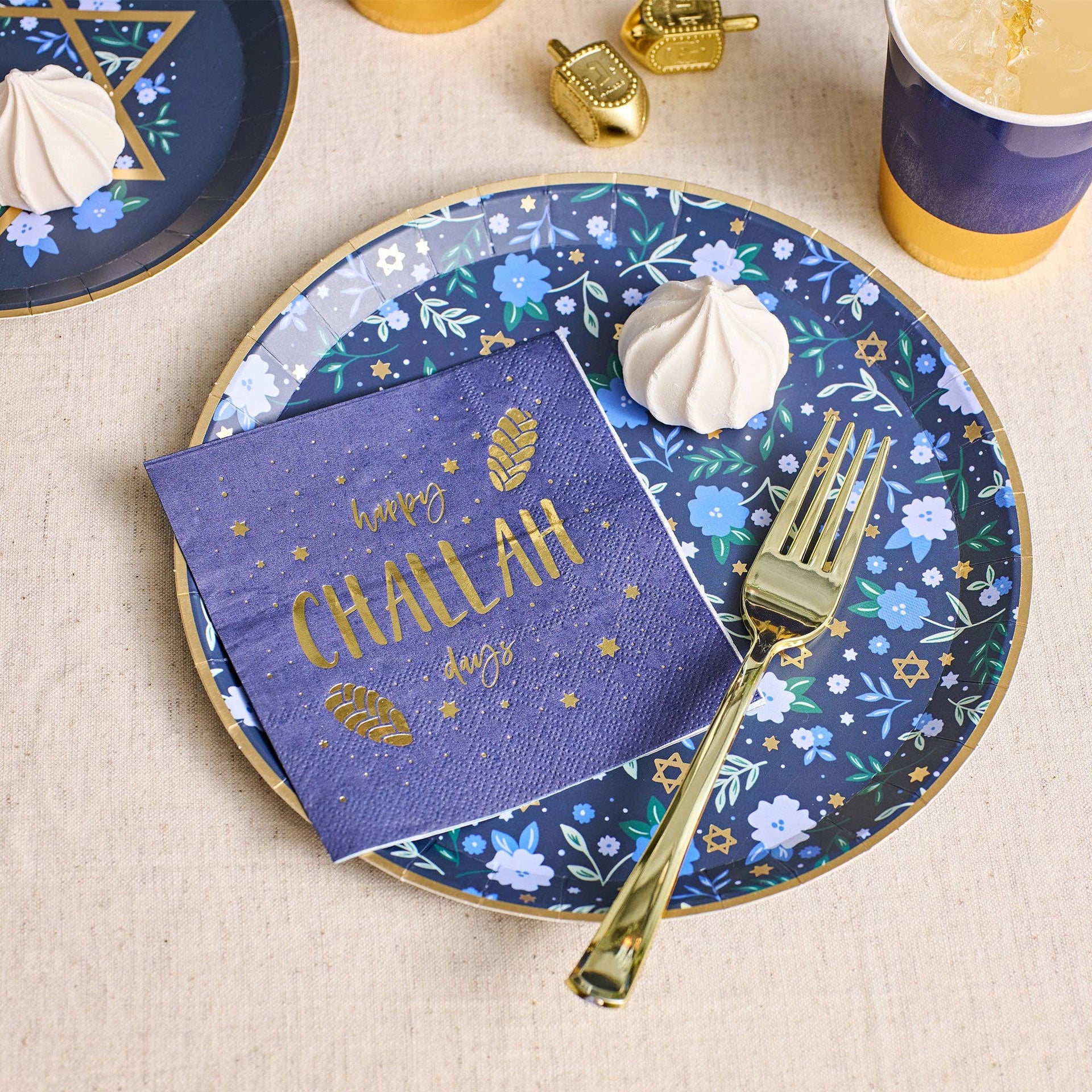 Modern Mitzvah Napkins Hanukkah Cocktail Napkins - Set of 20