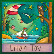 Sticks Art Lilah Tov Wall Plaque