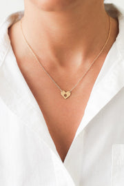 Shlomit Ofir Necklaces Israel At Heart Necklace - Gold