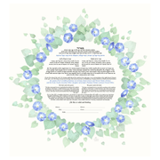 Caspi Cards & Art - Morning Glory Bower Giclee Ketubah by Mickie Caspi (Choice of Colors) - ModernTribe