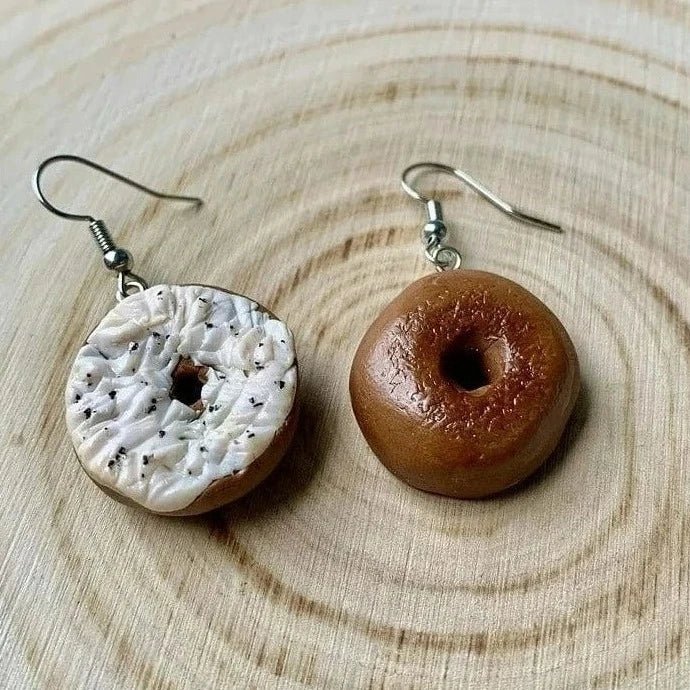 Edie's Art Shop - Bagel with Schmear Earrings - ModernTribe