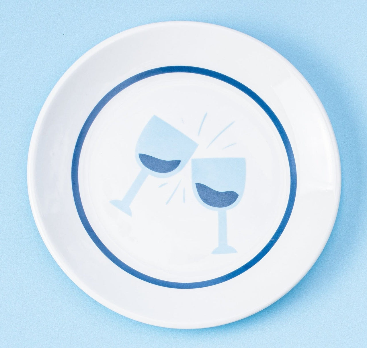 The Nosh Table - Shabbat and Schmear Nosh Porcelain Plates - Set of 4 - ModernTribe
