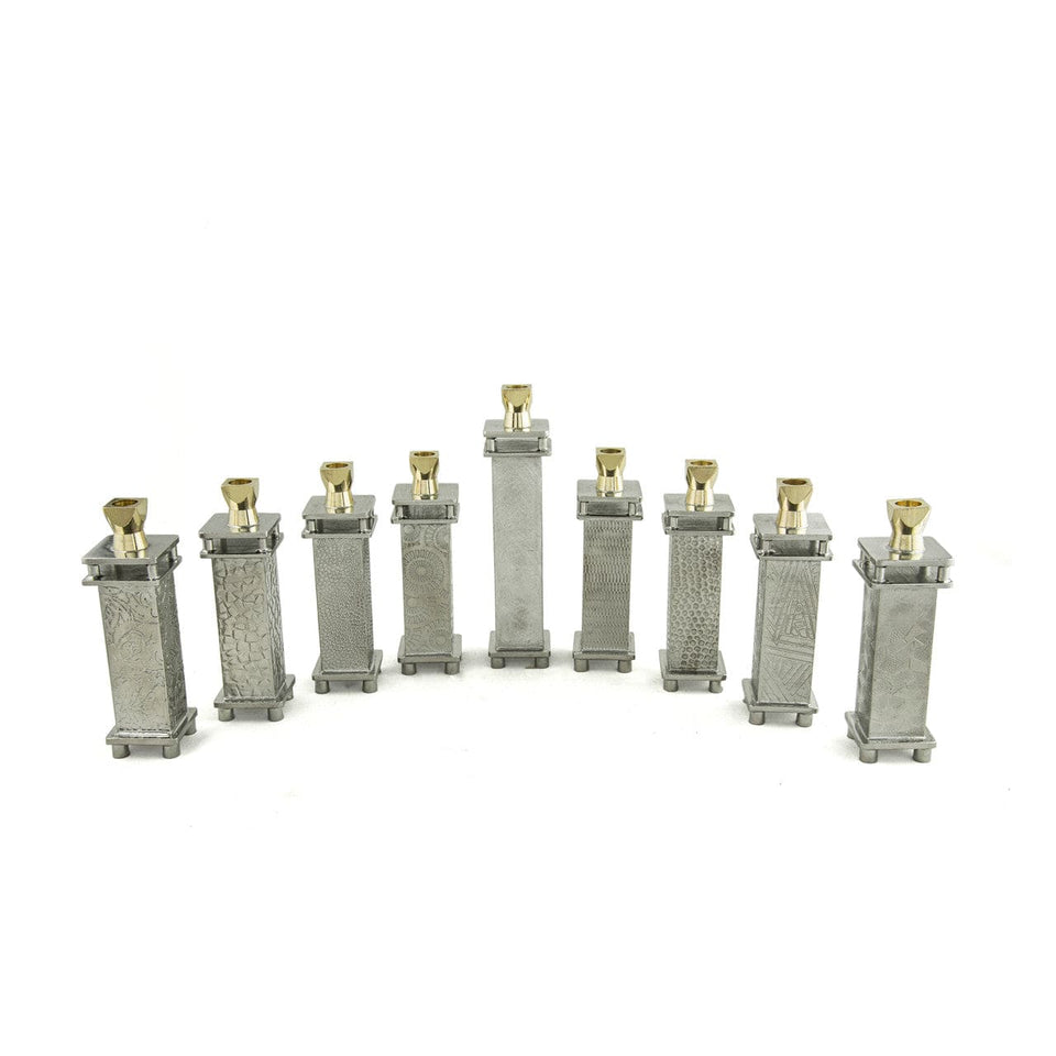 Joy Stember - Modular Pewter Menorah by Joy Stember - ModernTribe