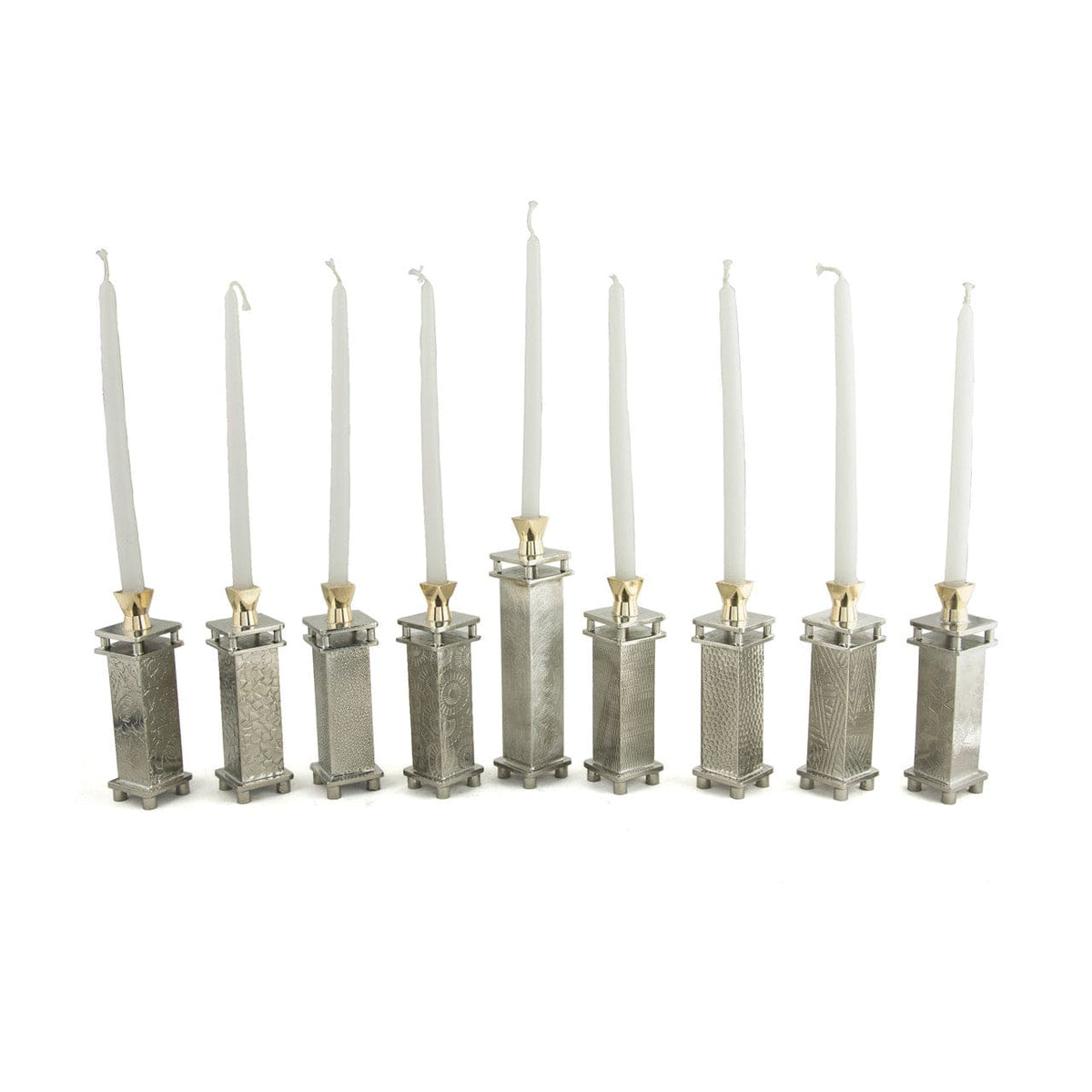 Joy Stember - Modular Pewter Menorah by Joy Stember - ModernTribe