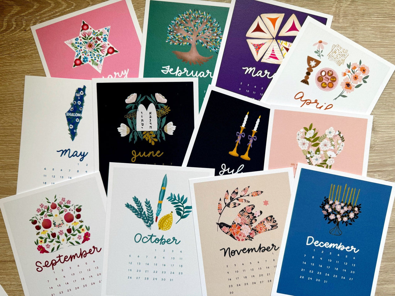 Jewish Together - Jewish Together 2025 Desk Calendar with Stand - ModernTribe