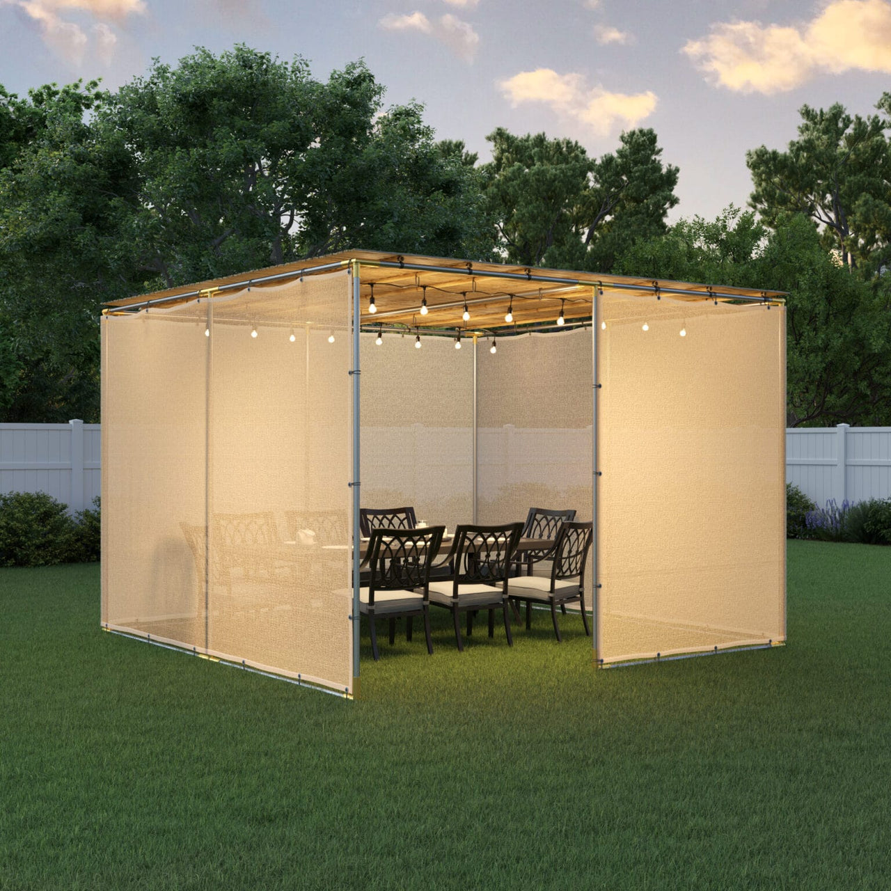 The Sukkah Project - Tubular Sukkah Kit by The Sukkah Project - Choice of Material and Size - ModernTribe