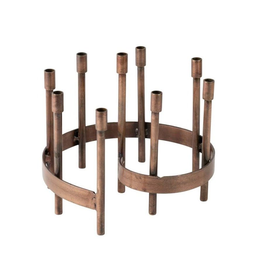 Ten Thousand Villages - Iron Spiral Menorah - ModernTribe