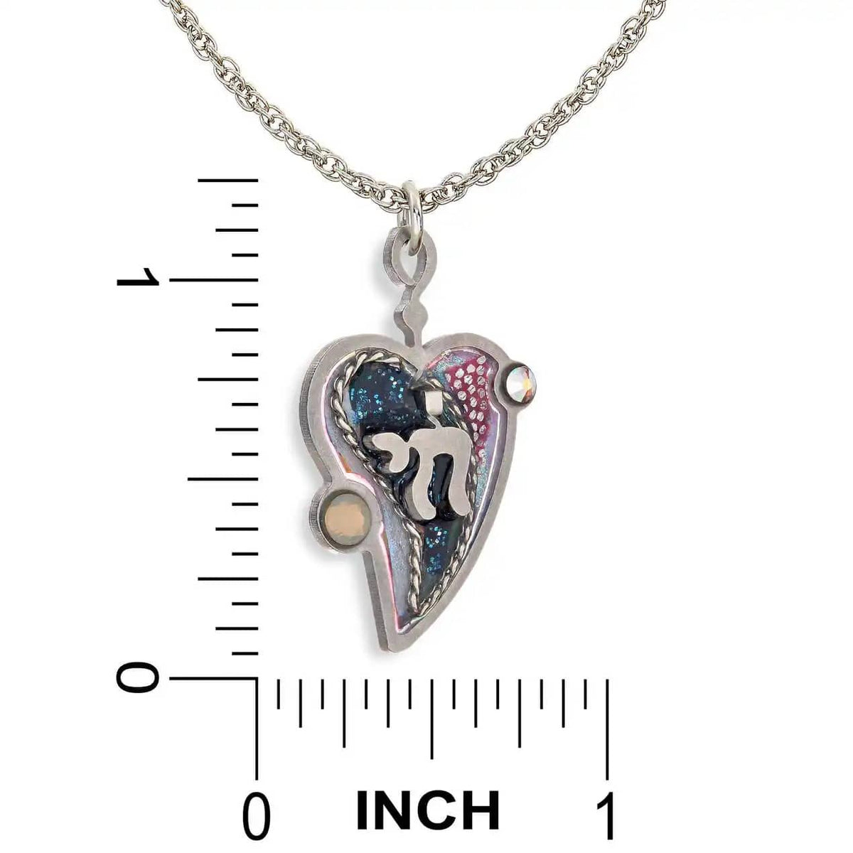 Seeka Necklaces Full Heart Chai Necklace in Midnight by Seeka