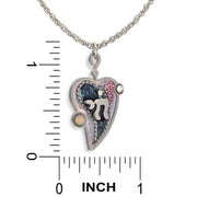 Seeka Necklaces Full Heart Chai Necklace in Midnight by Seeka