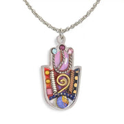 Seeka Necklaces Sacred Shaddai Hamsa Necklace in Sunset by Seeka