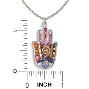 Seeka Necklaces Sacred Shaddai Hamsa Necklace in Sunset by Seeka