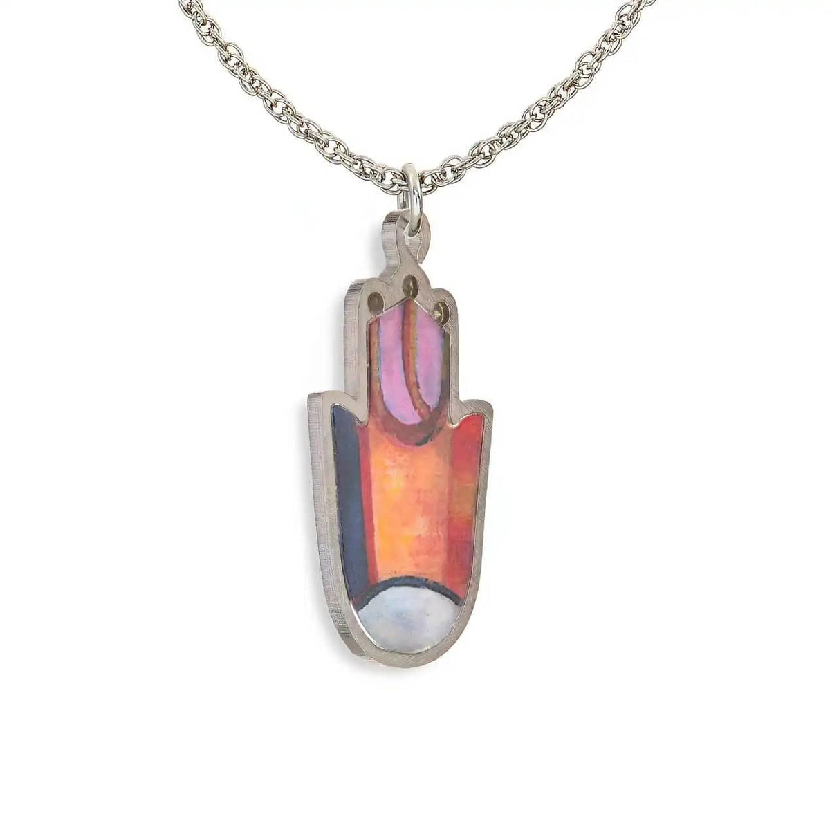 Seeka Necklaces Sacred Shaddai Hamsa Necklace in Sunset by Seeka