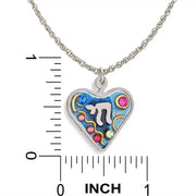 Seeka Necklaces Neshama Heart Chai Necklace in Sky Blue by Seeka