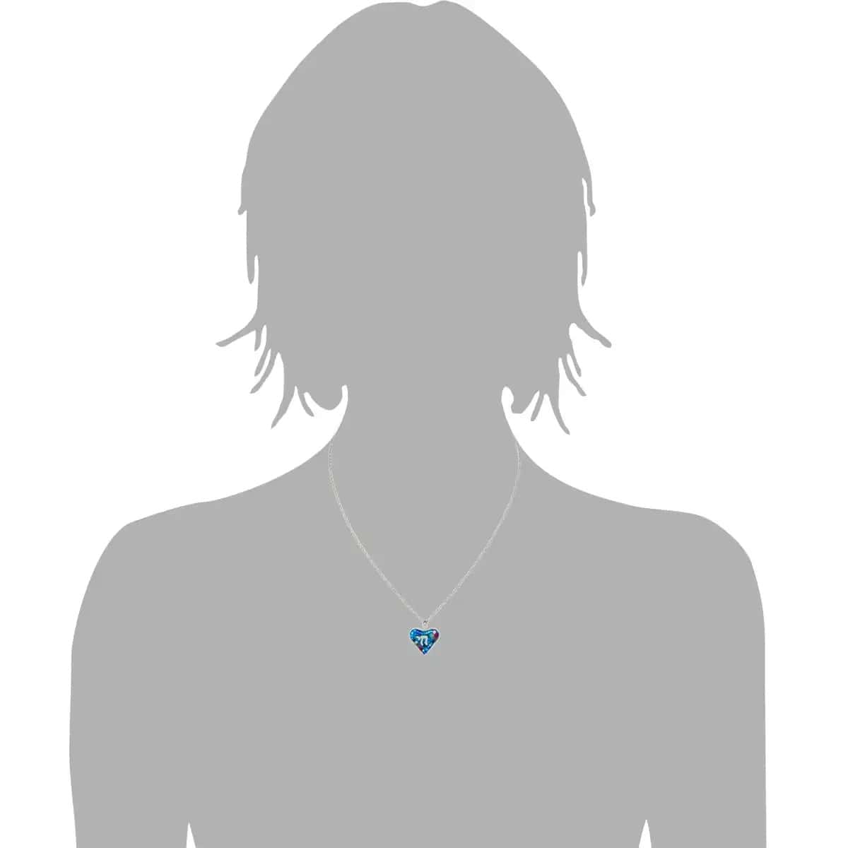 Seeka Necklaces Neshama Heart Chai Necklace in Sky Blue by Seeka