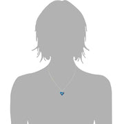 Seeka Necklaces Neshama Heart Chai Necklace in Sky Blue by Seeka