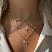 Izakov Fine Jewelry Necklaces Hebrew Chai Diamond Necklace - 14k Yellow, White or Rose Gold