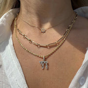 Izakov Fine Jewelry Necklaces Jewish Charms Chai Gemstone Pendant - 14k Gold