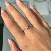 Izakov Fine Jewelry Rings Personalized Hebrew Initial Diamond Ring - 14k Yellow Gold