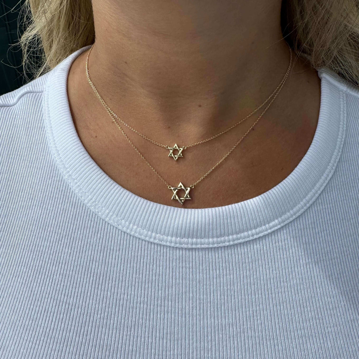 Izakov Fine Jewelry Necklaces Star of David Gold Necklace - 14k Yellow, White or Rose Gold