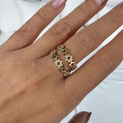 Izakov Fine Jewelry Rings Stars of David Diamond Ring - 14k Yellow, White or Rose Gold