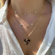 Izakov Fine Jewelry Necklaces Stars of David Alternating Diamond Station Necklace - 14k Yellow, White or Rose Gold
