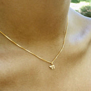 Alef Bet Necklaces 14k Gold Mini Chai Necklace
