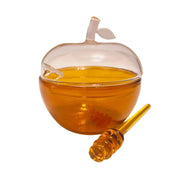 Allison Pearl Design - Amber and Pink Glass Honey Dish - ModernTribe