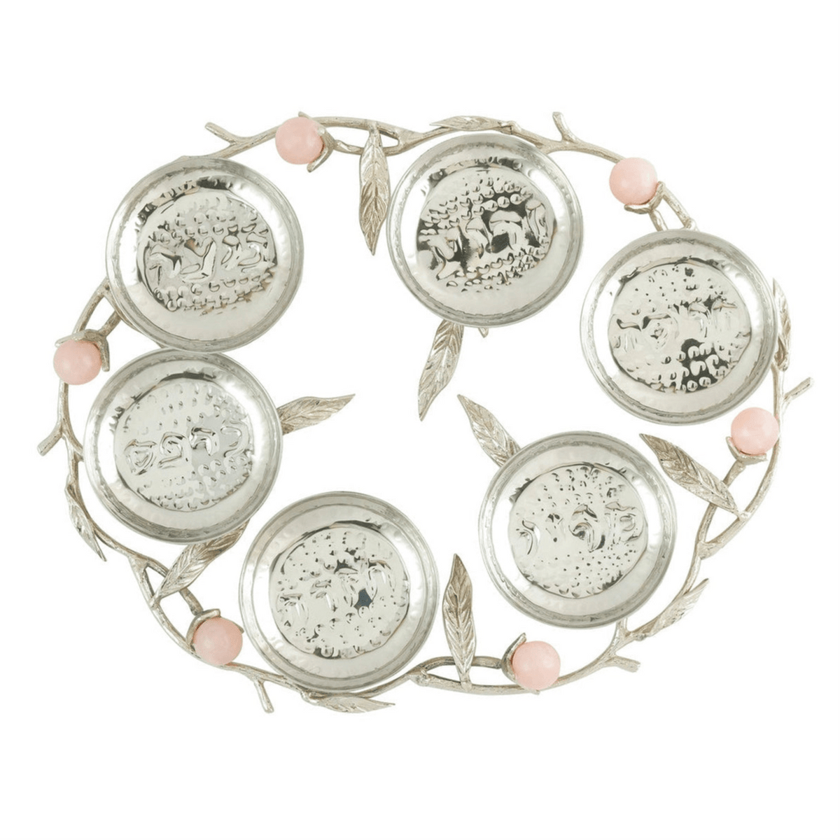 Godinger - Hyaline Pink Seder Plate - ModernTribe