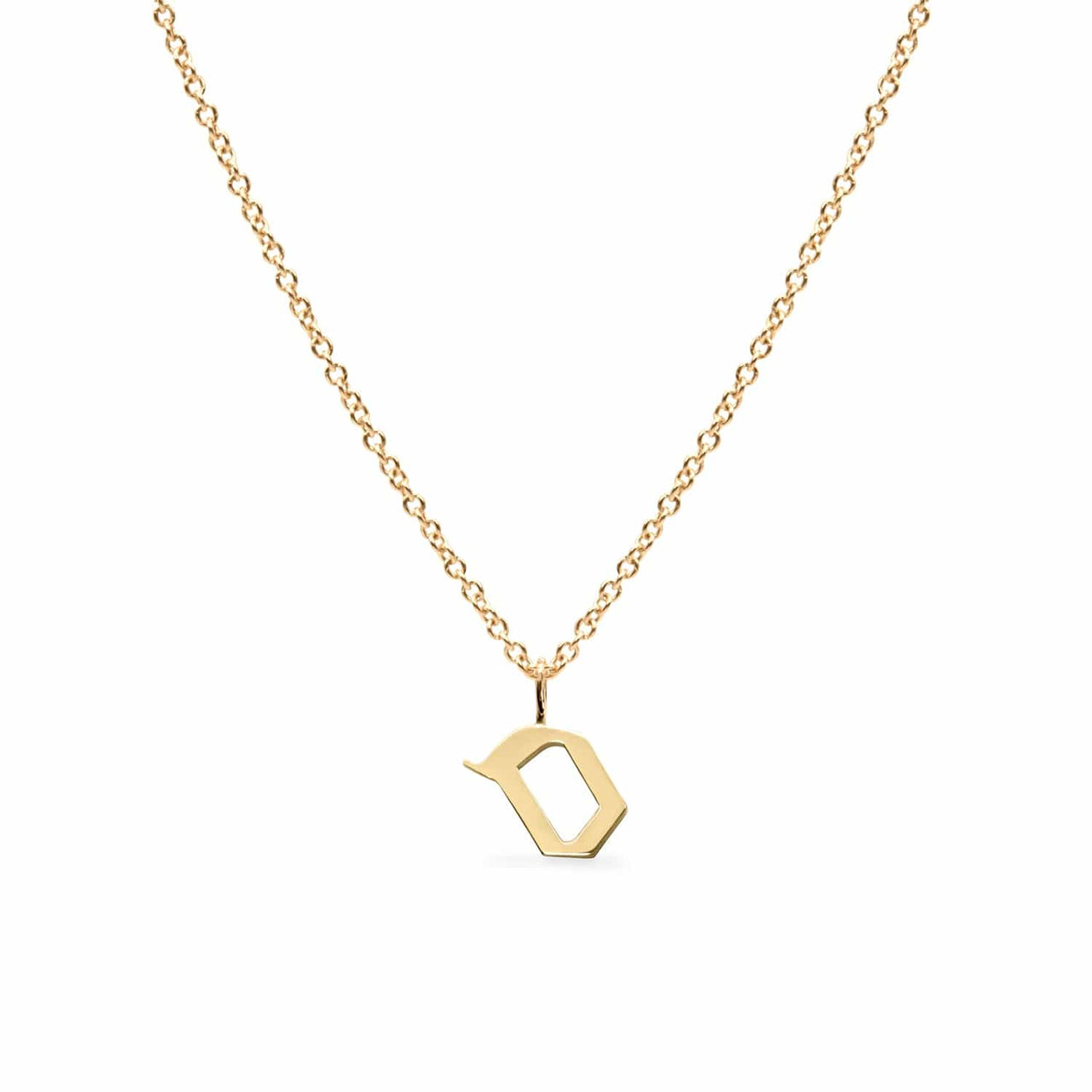HOTCROWN - Personalized Hebrew Initial Necklace - 14k Yellow, Rose or White Gold - ModernTribe