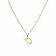 HOTCROWN - Personalized Hebrew Initial Necklace - 14k Yellow, Rose or White Gold - ModernTribe