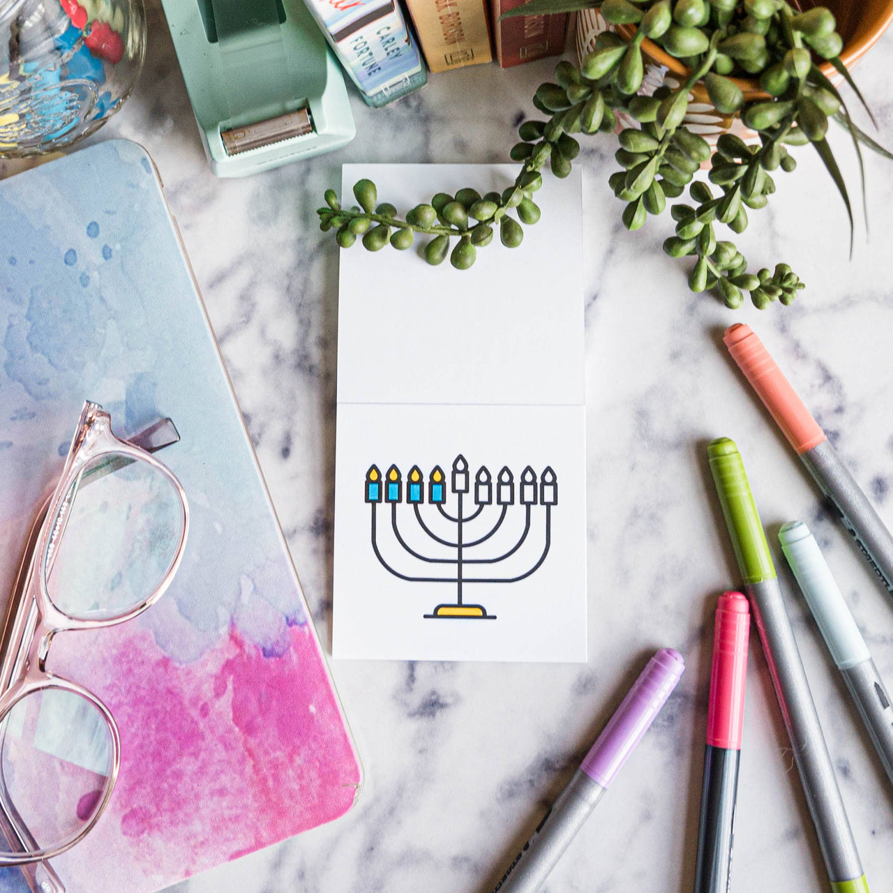 A Brighter Year - Happy Hanukkah Mini Coloring Book - ModernTribe