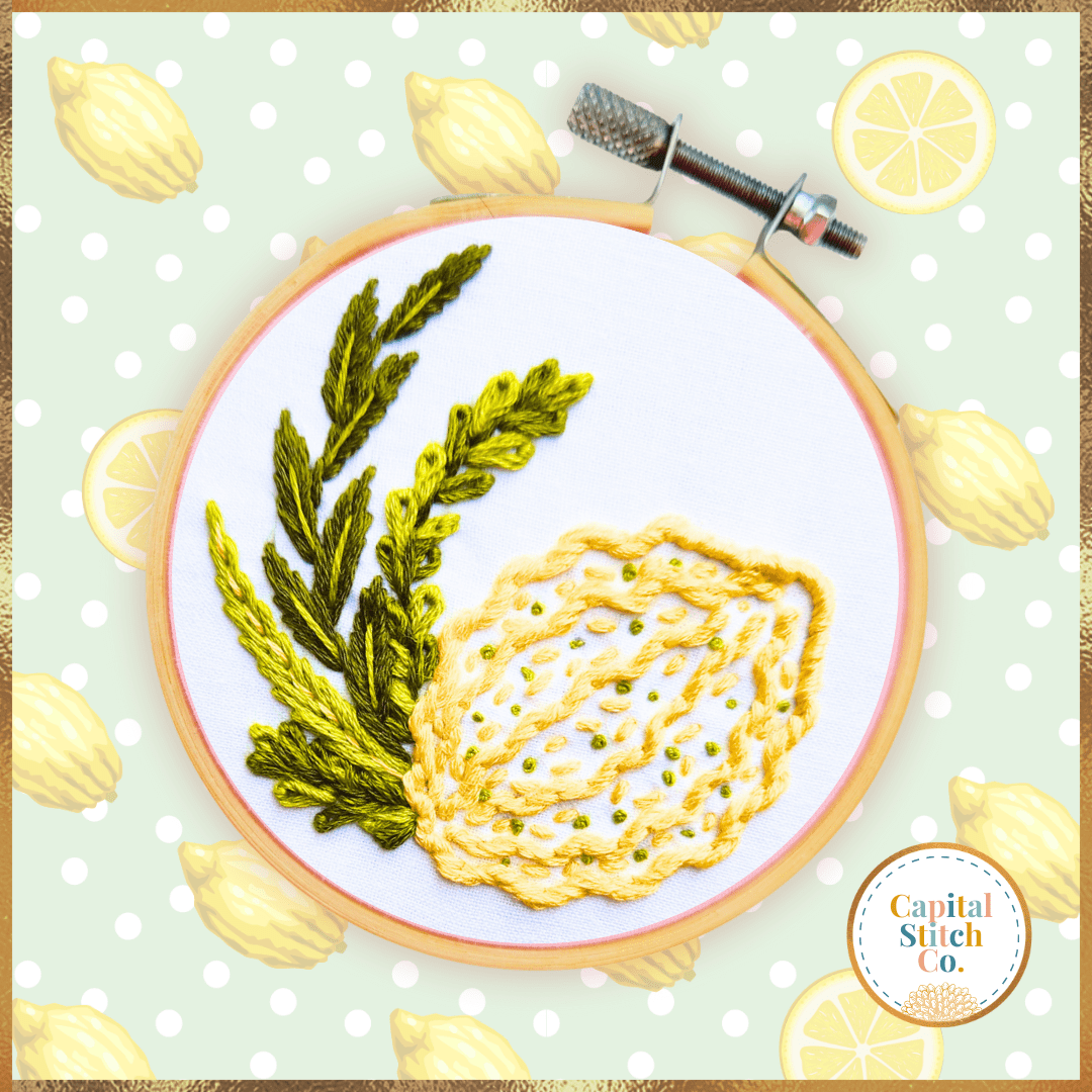 Capital Stitch Co. Crafts Lulav and Etrog Mini Embroidery Kit