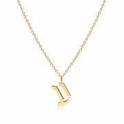 HOTCROWN - Personalized Hebrew Initial Necklace - 14k Yellow, Rose or White Gold - ModernTribe