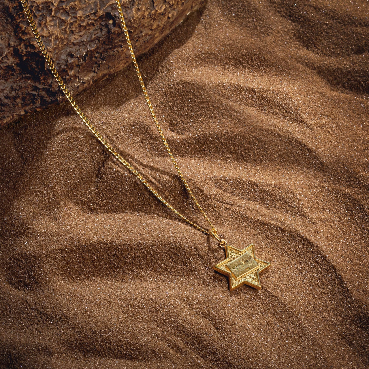 Karma and Luck - Black Onyx Star of David Necklace - ModernTribe