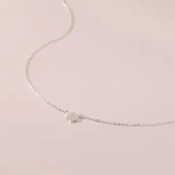 Koch La Ni Jewelry - Dainty Star of David Necklace - Silver-Plated - ModernTribe