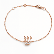 Izakov Fine Jewelry Bracelets Personalized Pavé Diamond Hebrew Initial Bracelet - 14k Yellow, White or Rose Gold