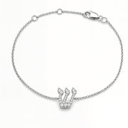 Izakov Fine Jewelry Bracelets Personalized Pavé Diamond Hebrew Initial Bracelet - 14k Yellow, White or Rose Gold