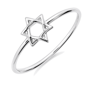 Izakov Fine Jewelry Rings White Gold / 6 Petite Star of David Gold Ring - 14k Yellow, White or Rose Gold
