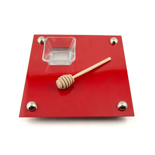 Apple and Honey Serving Platter and Dipper