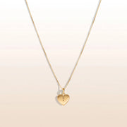 Karma and Luck Necklaces Evil Eye Diamond White Enamel Heart Necklace