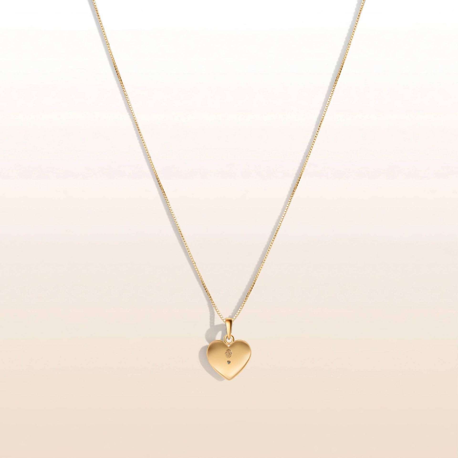 Karma and Luck Necklaces Evil Eye Diamond White Enamel Heart Necklace