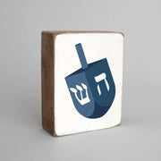 Rustic Marlin Decorations Dreidel Decorative Wooden Block