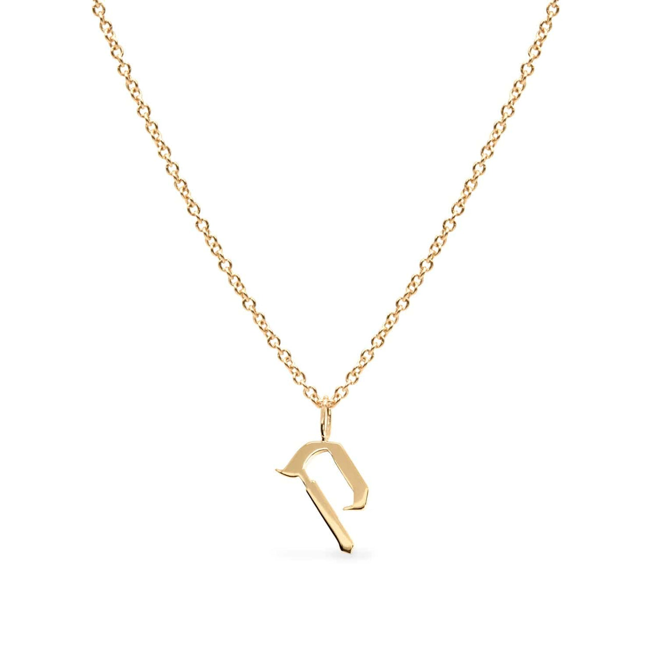 HOTCROWN - Personalized Hebrew Initial Necklace - 14k Yellow, Rose or White Gold - ModernTribe